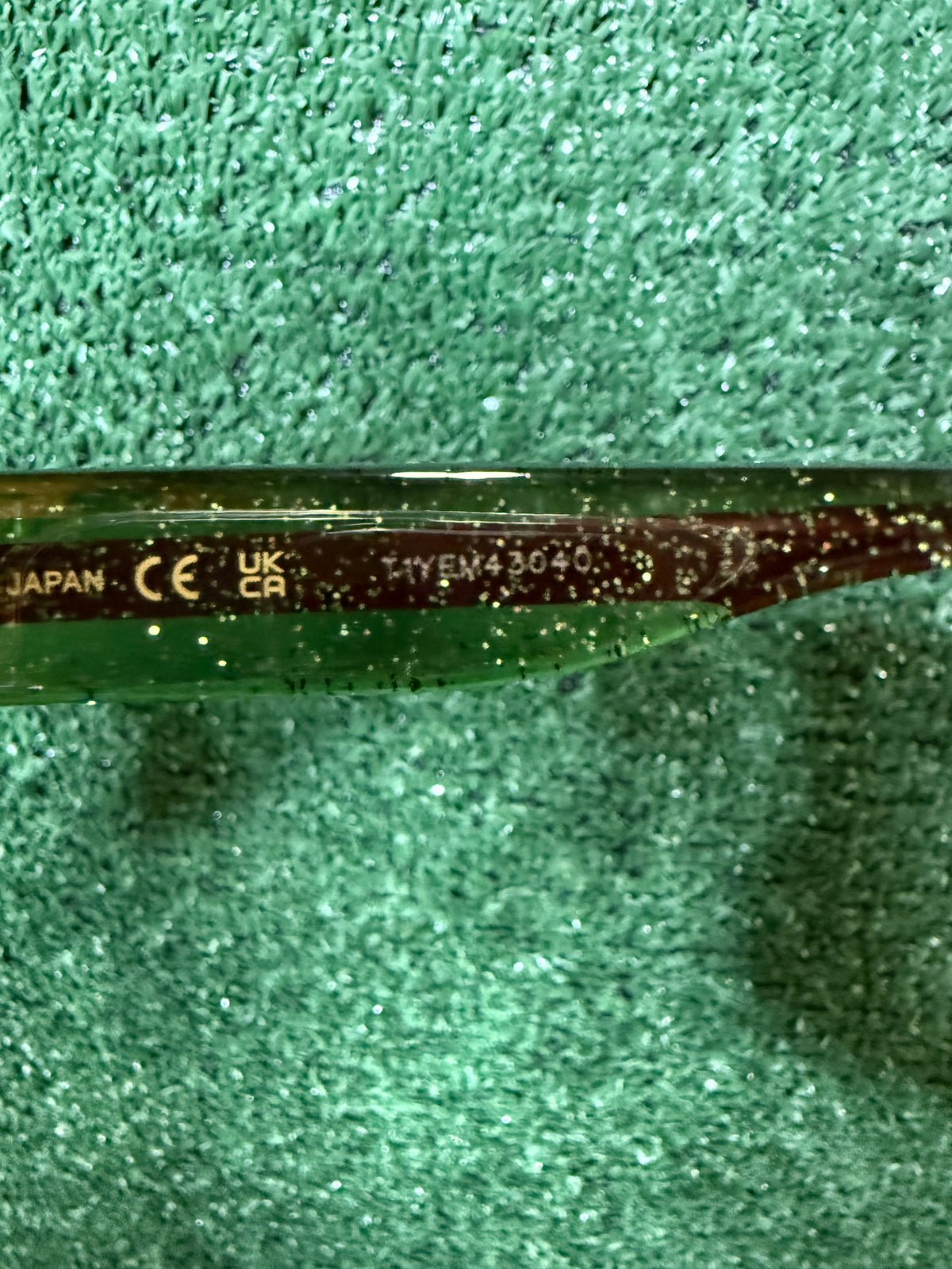 Gucci glitter gold gg embroidered sunglasses