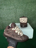 Lanvin Brown Curb Sneakers
