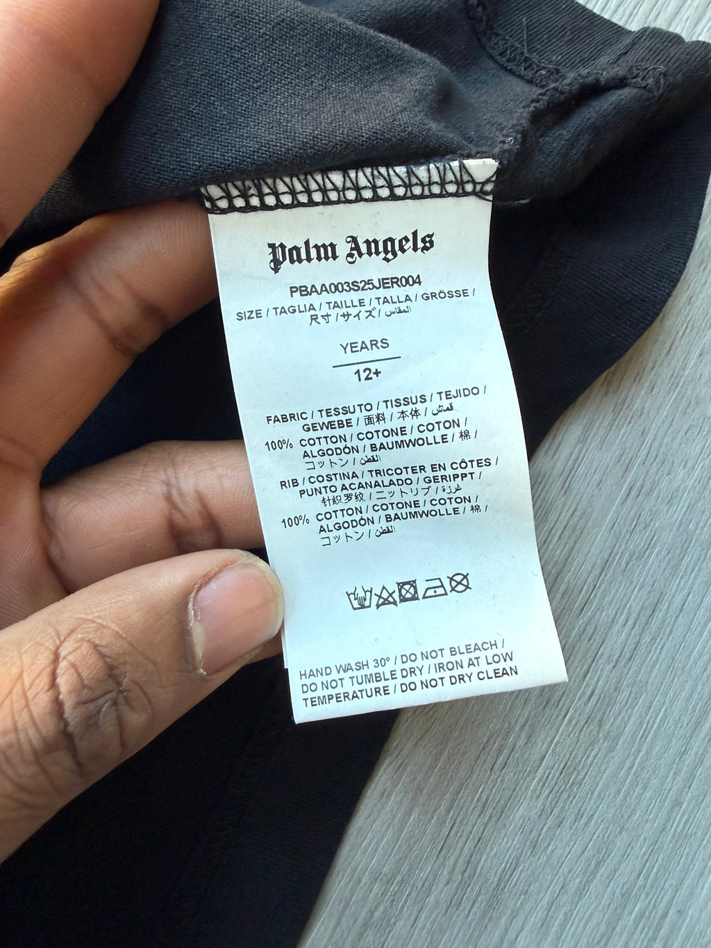Kids Palm angels seasonal logo tee