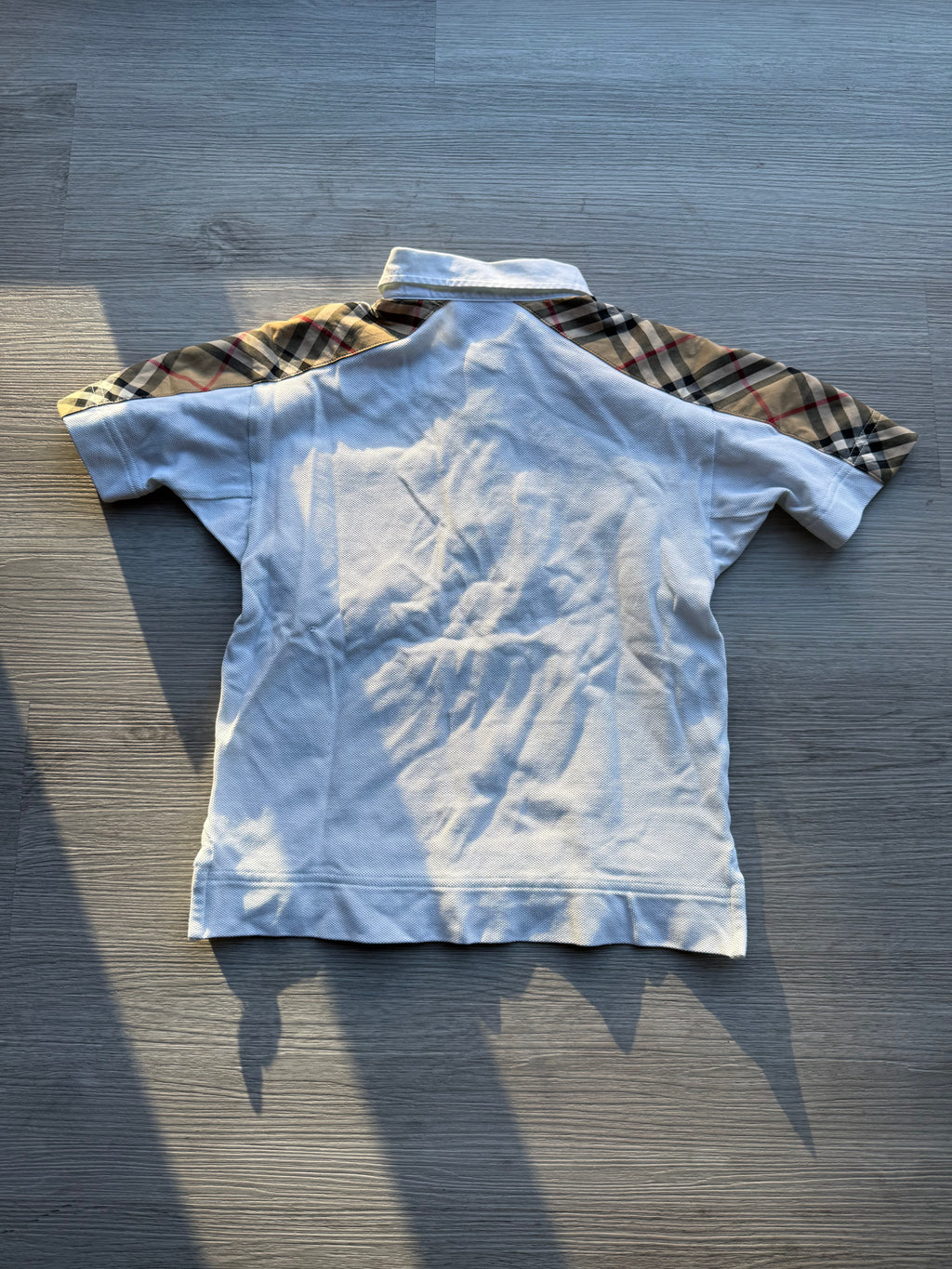Burberry boys ‘johnathan’ vintage check logo polo shirt