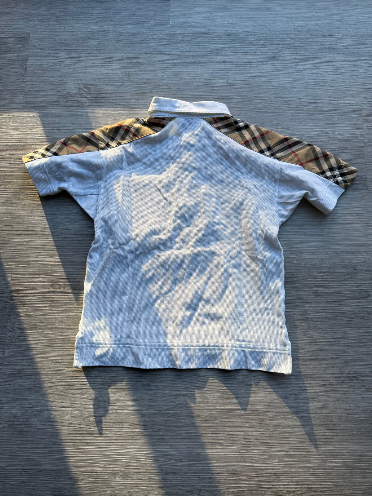 Burberry boys ‘johnathan’ vintage check logo polo shirt