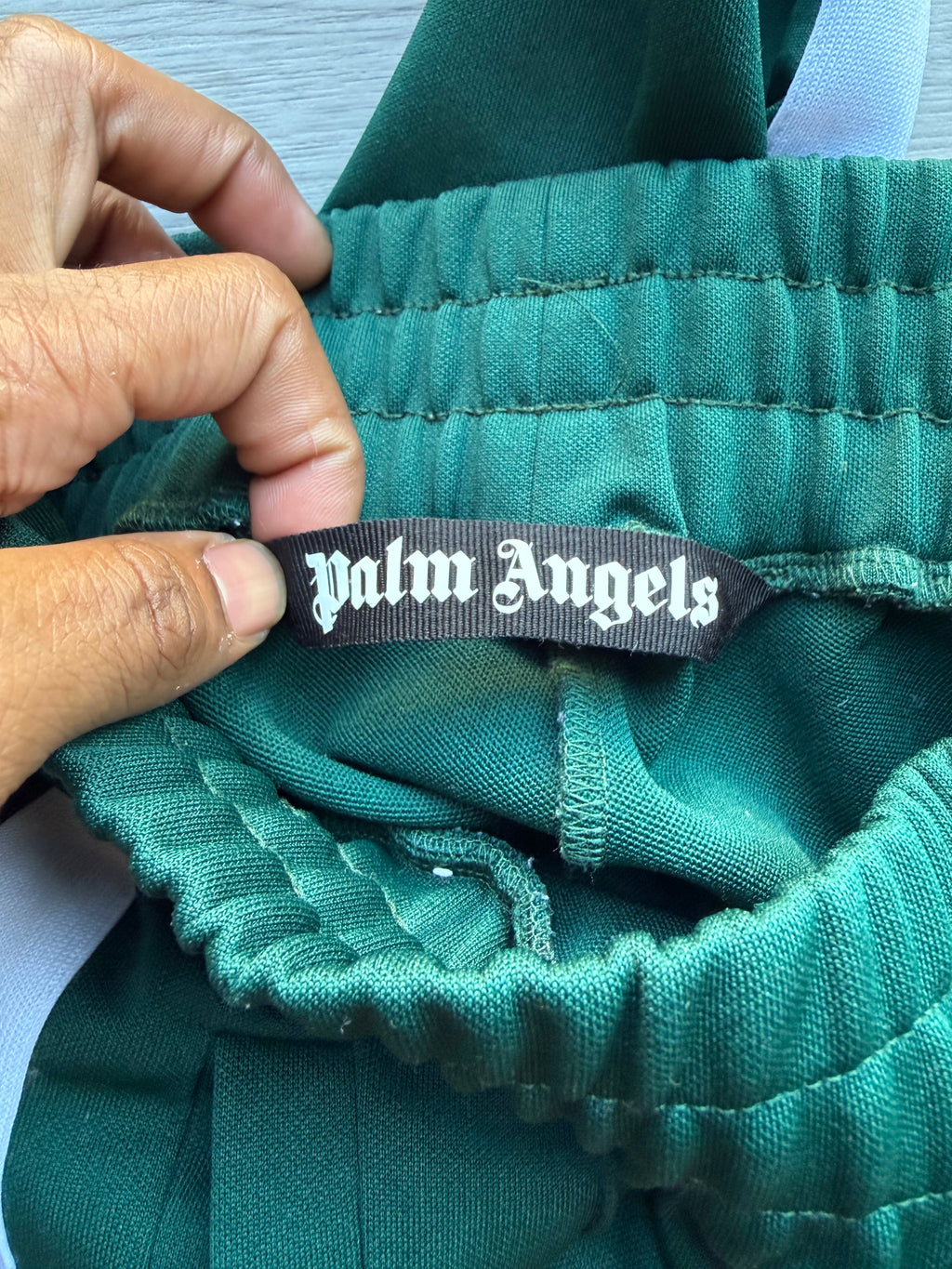 Palm angels classic track pants ‘forest green’