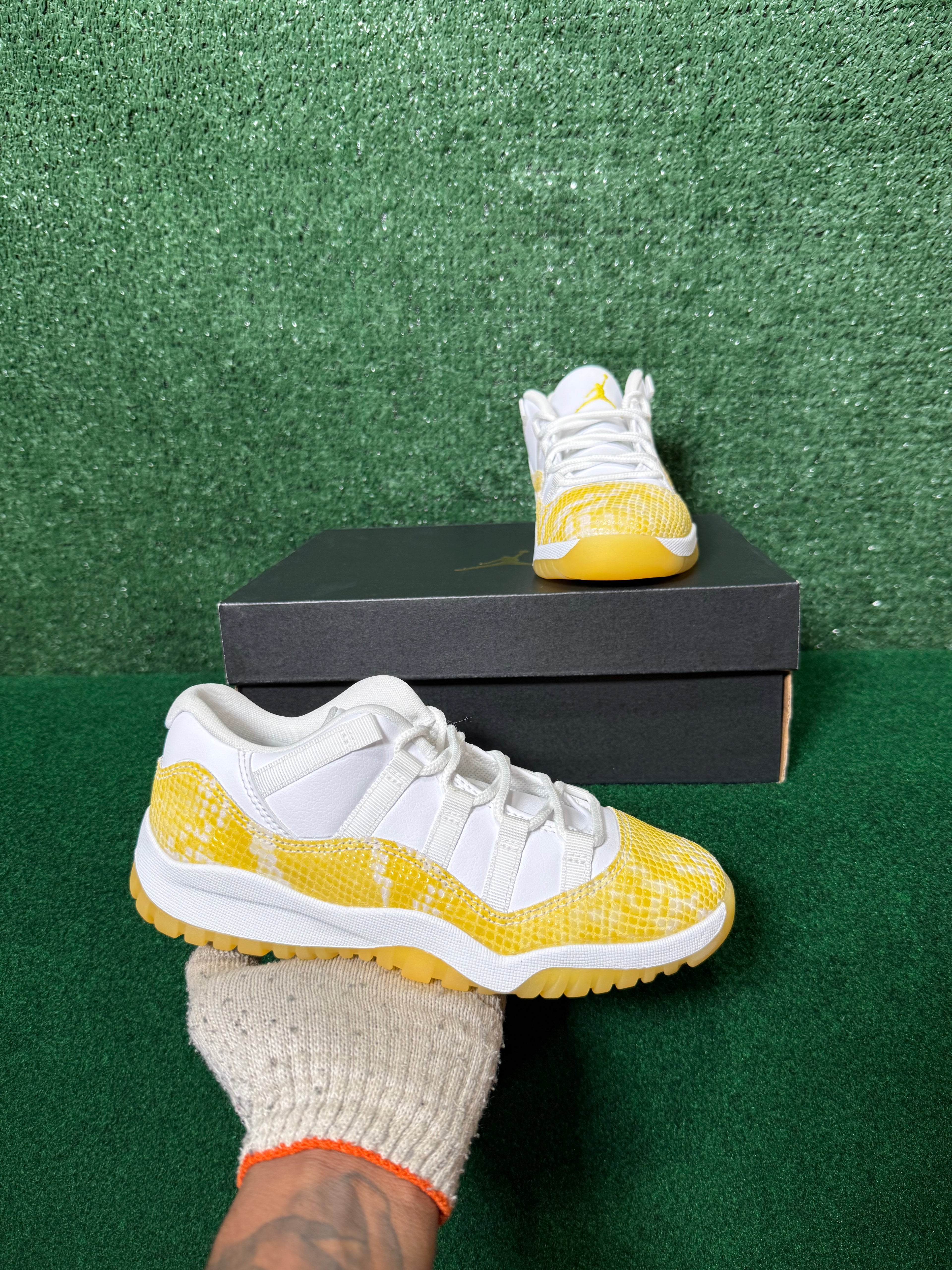 Jordan 11 Retro Low Yellow Snakeskin (Women’s)