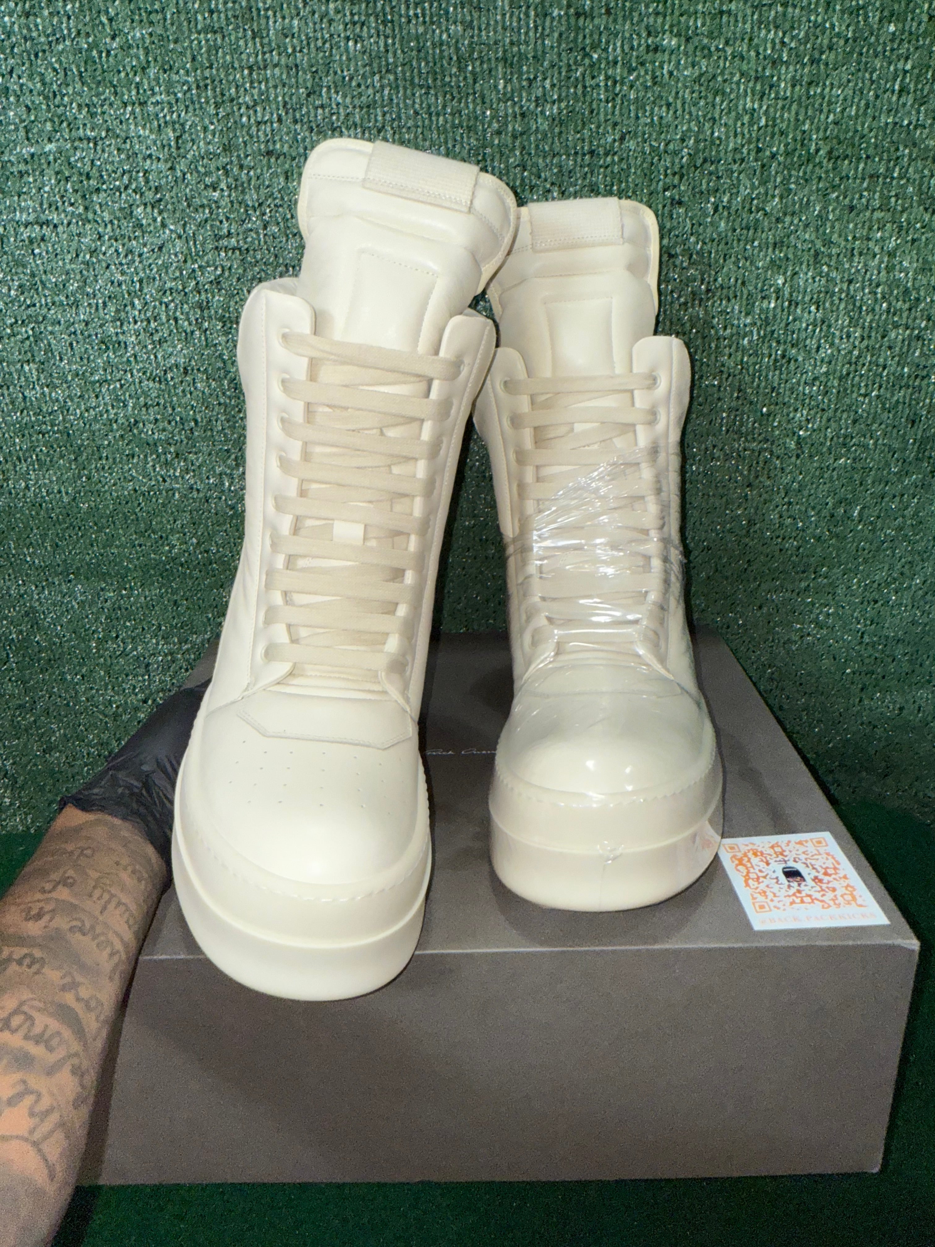 Rick Owens Porterville Mega Geobasket High ‘Milk’