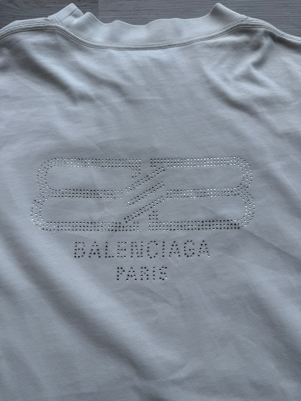 Balenciaga bb icon back strass oversized t-shirt￼