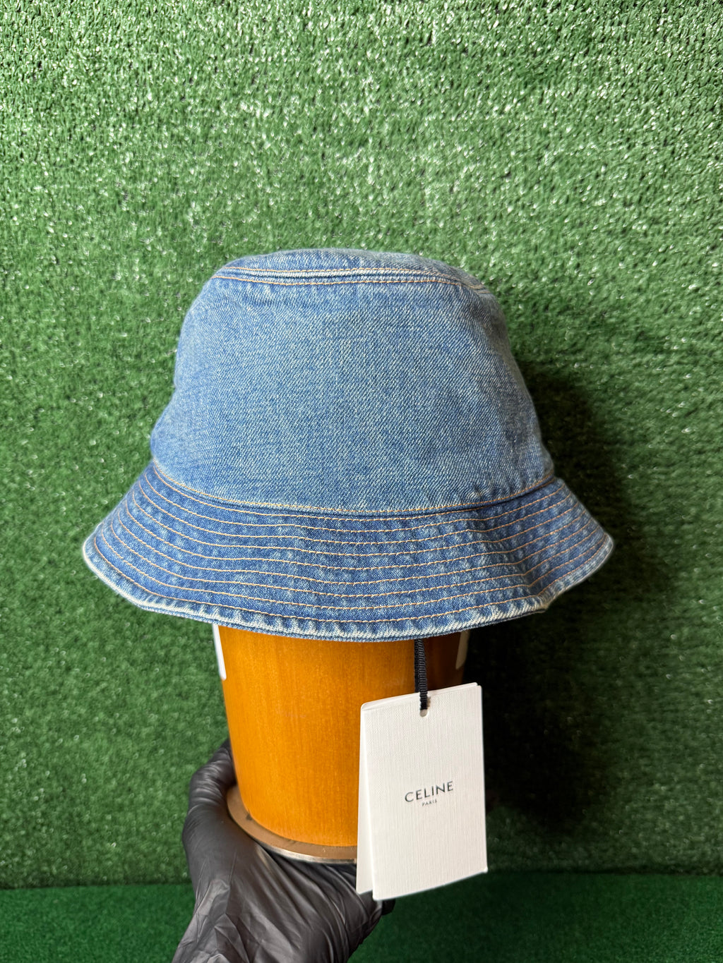 CELINE BOB BRODE BUCKET HAT ‘TRAIL WASH’