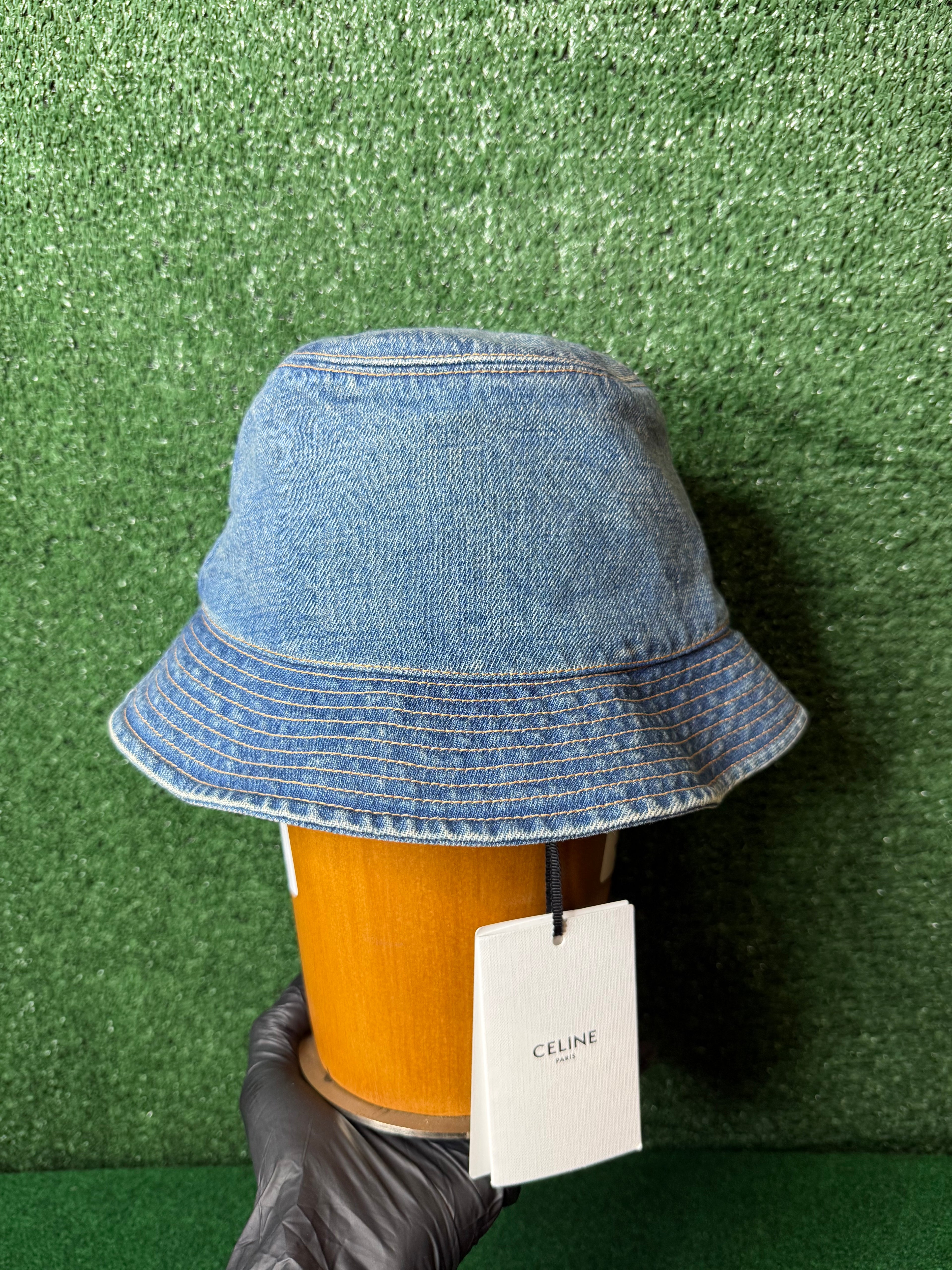 CELINE BOB BRODE BUCKET HAT ‘TRAIL WASH’