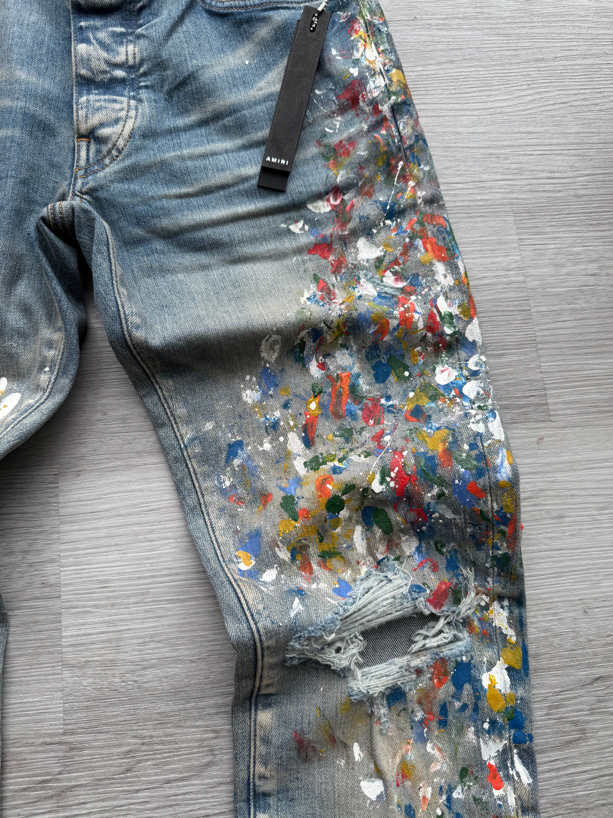 Amiri skinny painter jeans indigo blue