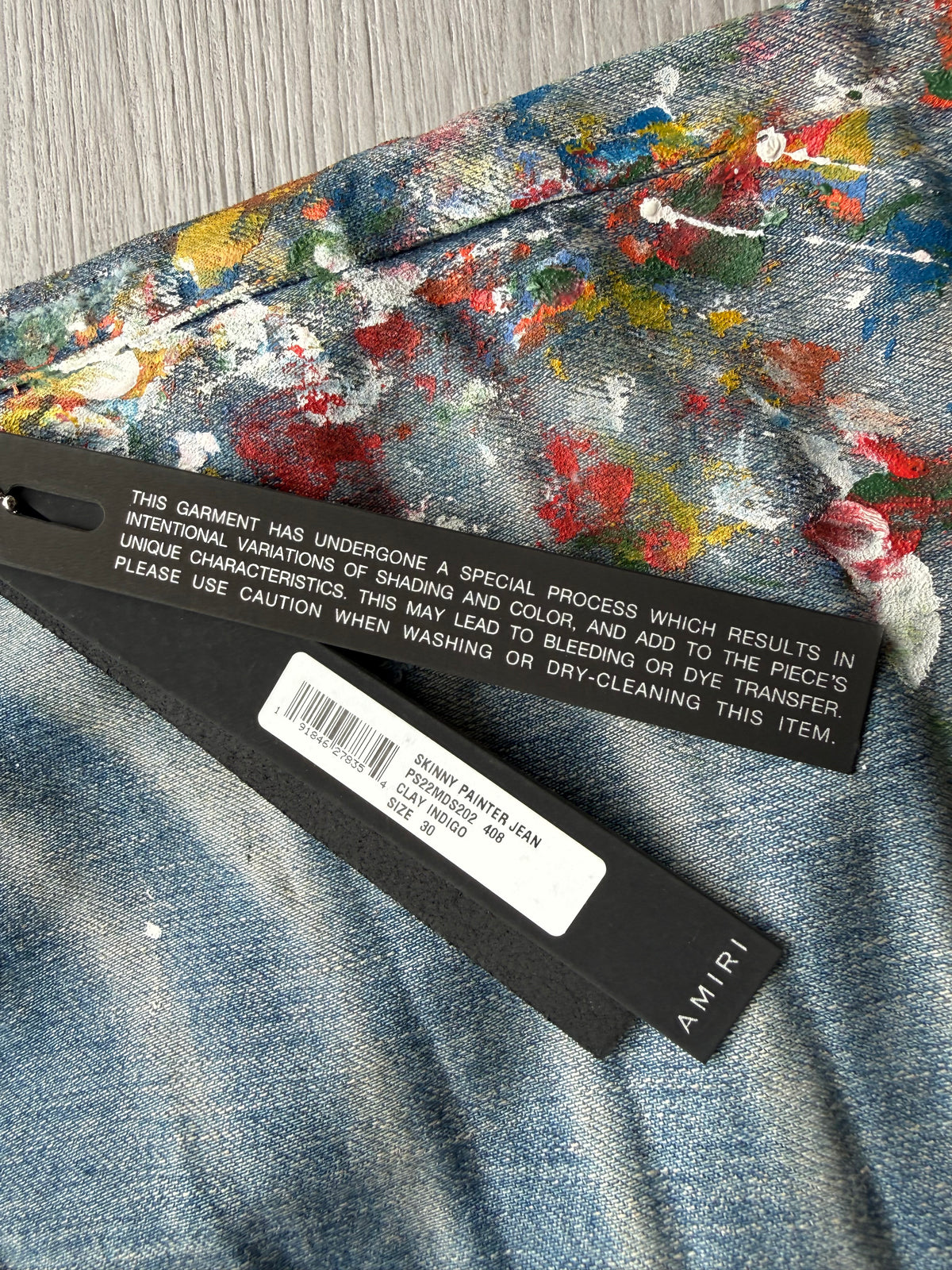 Amiri skinny painter jeans indigo blue