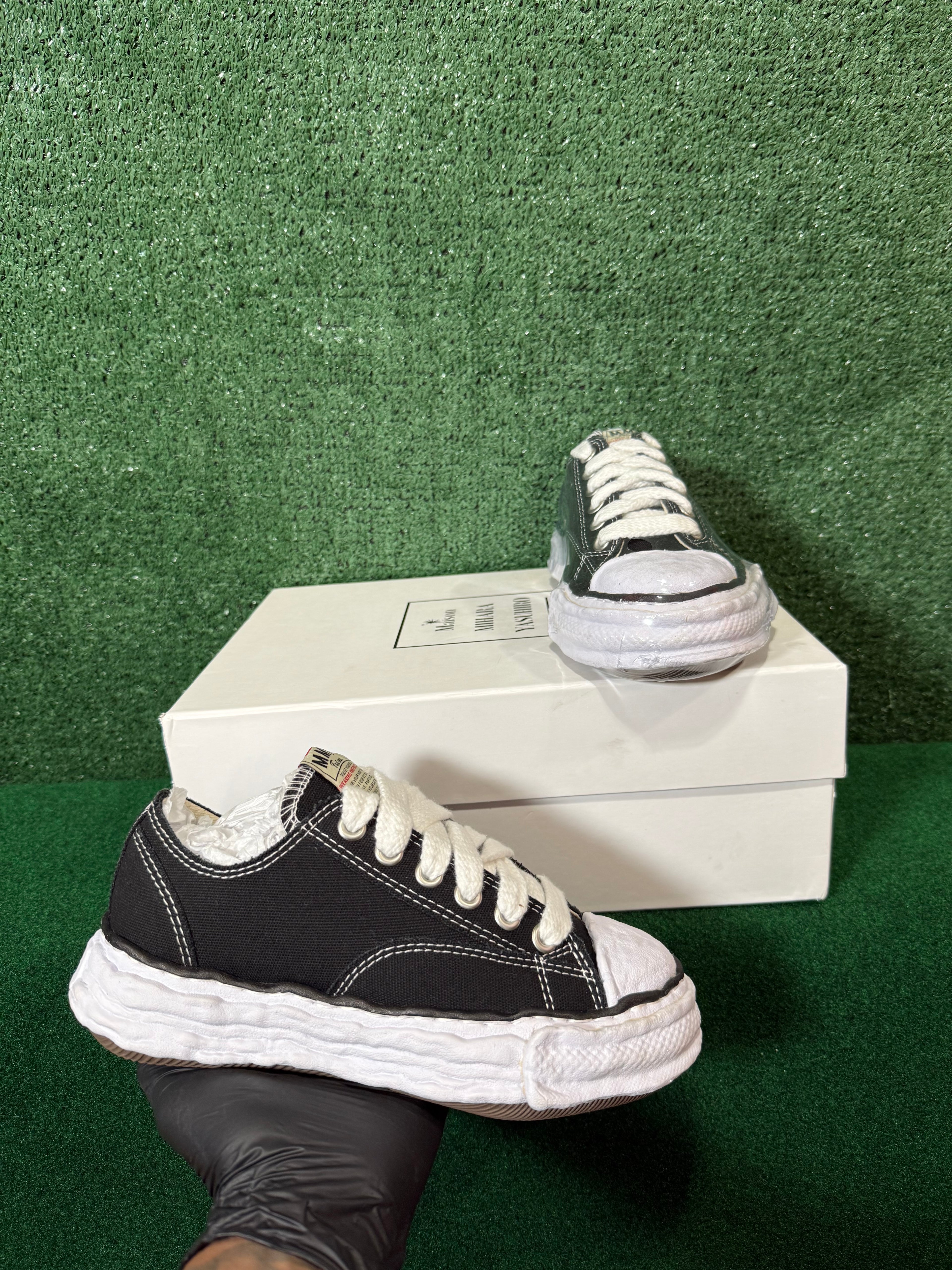 MAISON MIHARA YASUHIRO PETERSON 23 SOLE CANVAS LOW-TOP SNEAKER