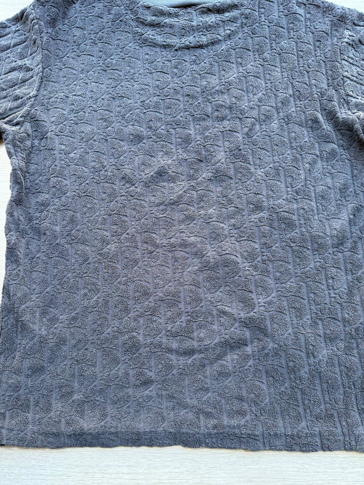 Dior oblique terry cloth/towel embossed t-shirt