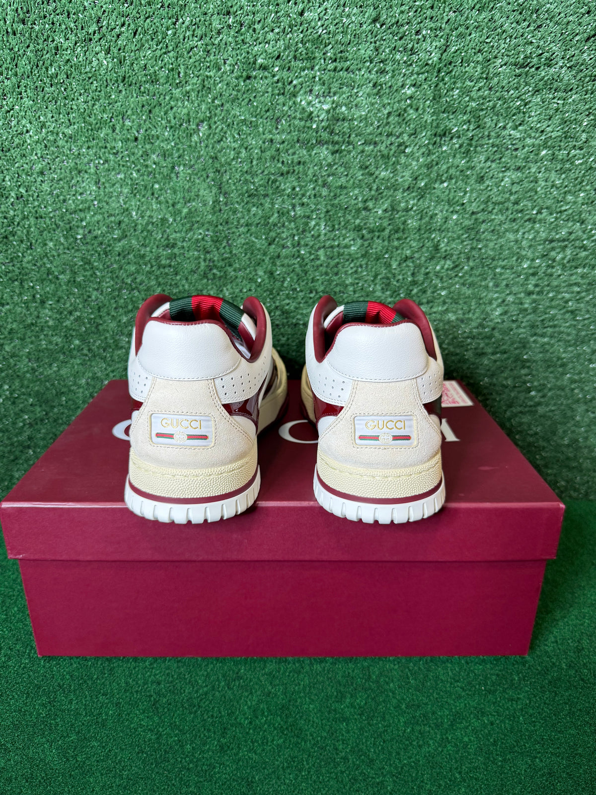 Gucci re-web sneaker ‘white rosso ancora’