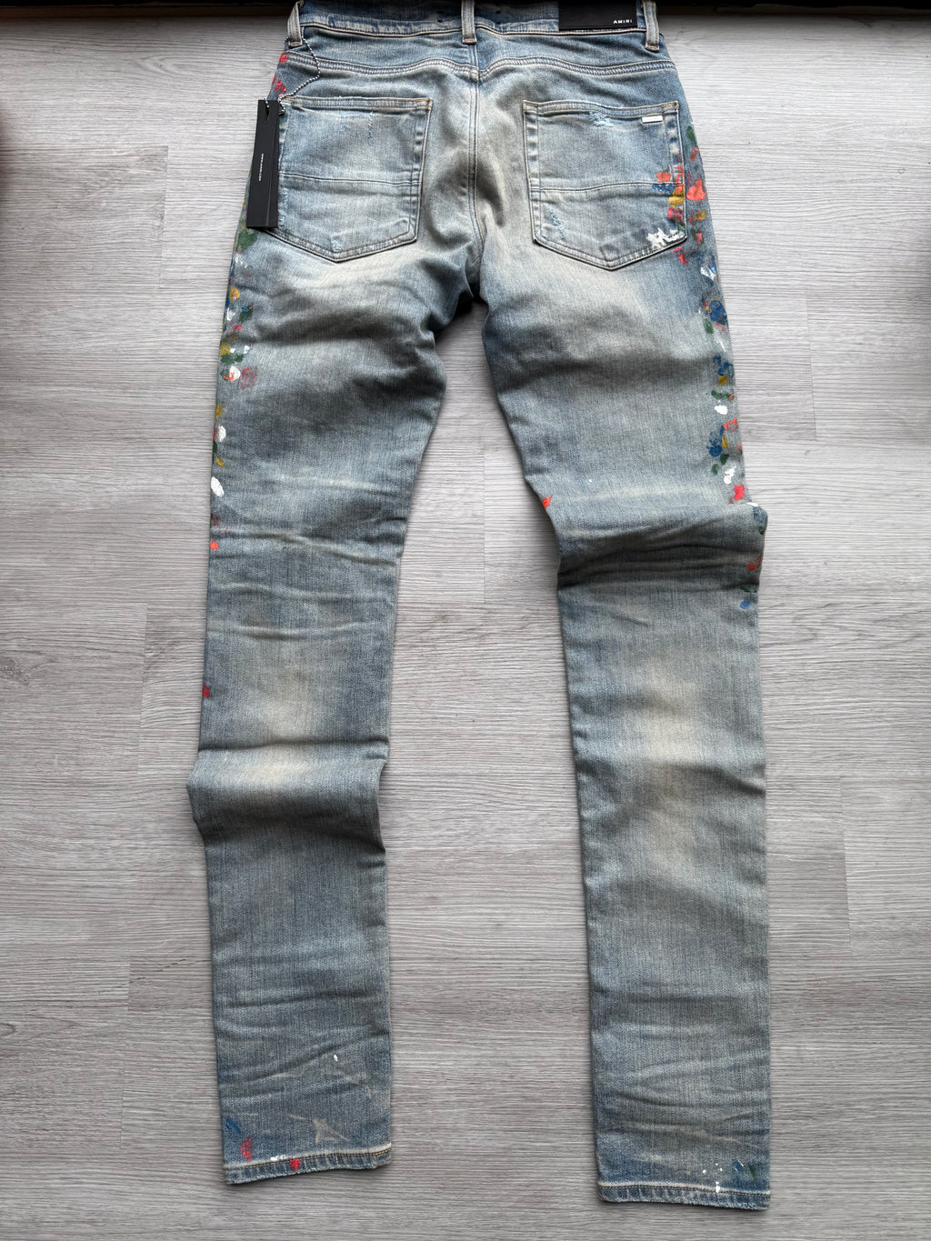 Amiri skinny painter jeans indigo blue