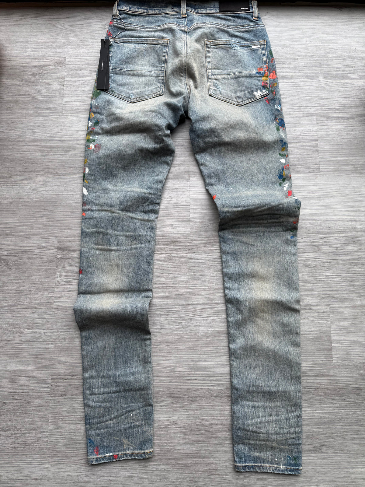 Amiri skinny painter jeans indigo blue