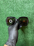 Gucci glitter gold gg embroidered sunglasses