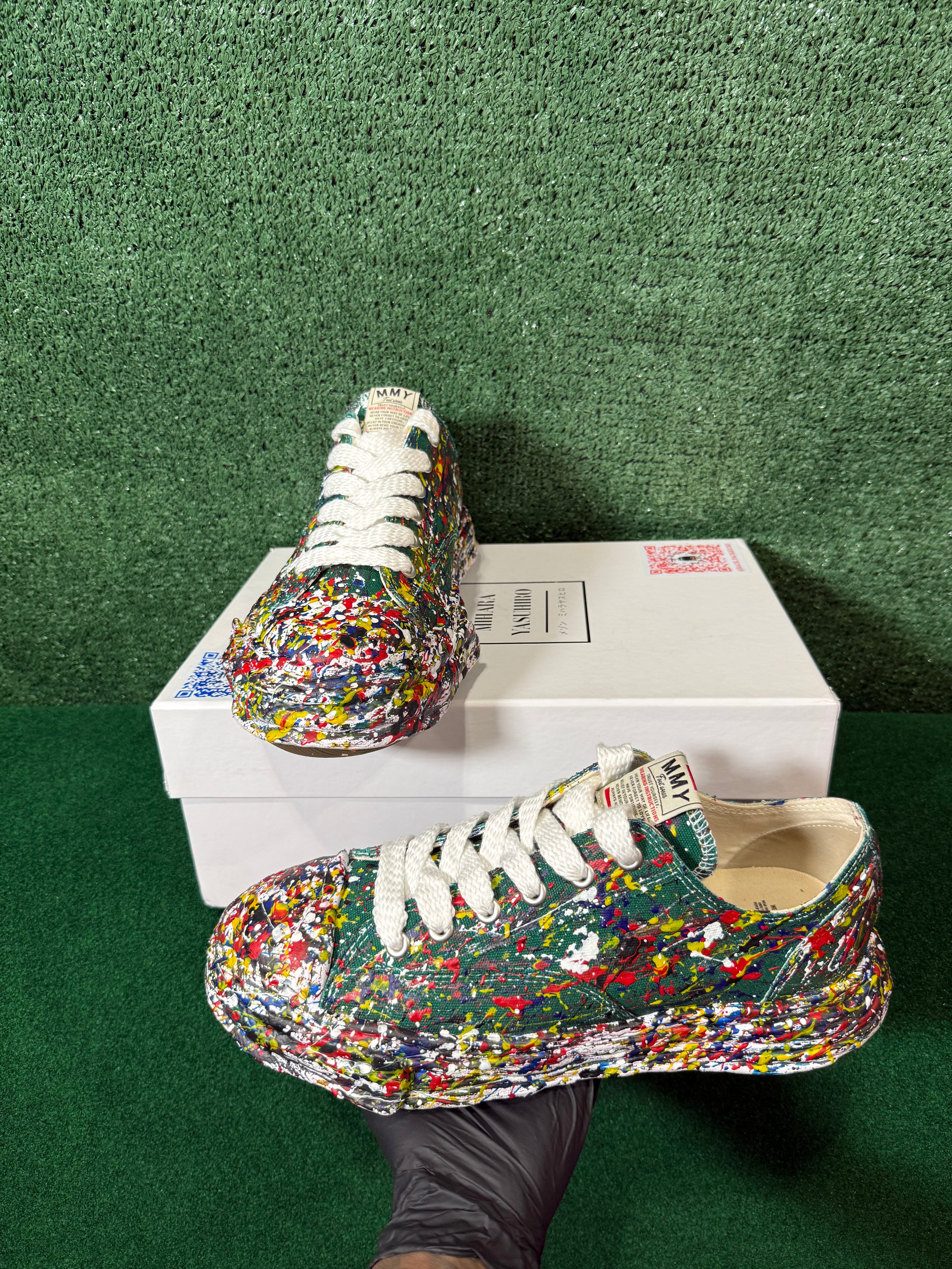 MAISON MIHARA YASUHIRO PETERSON 23 OG SOLE SPUTTERING PAINT CAN
