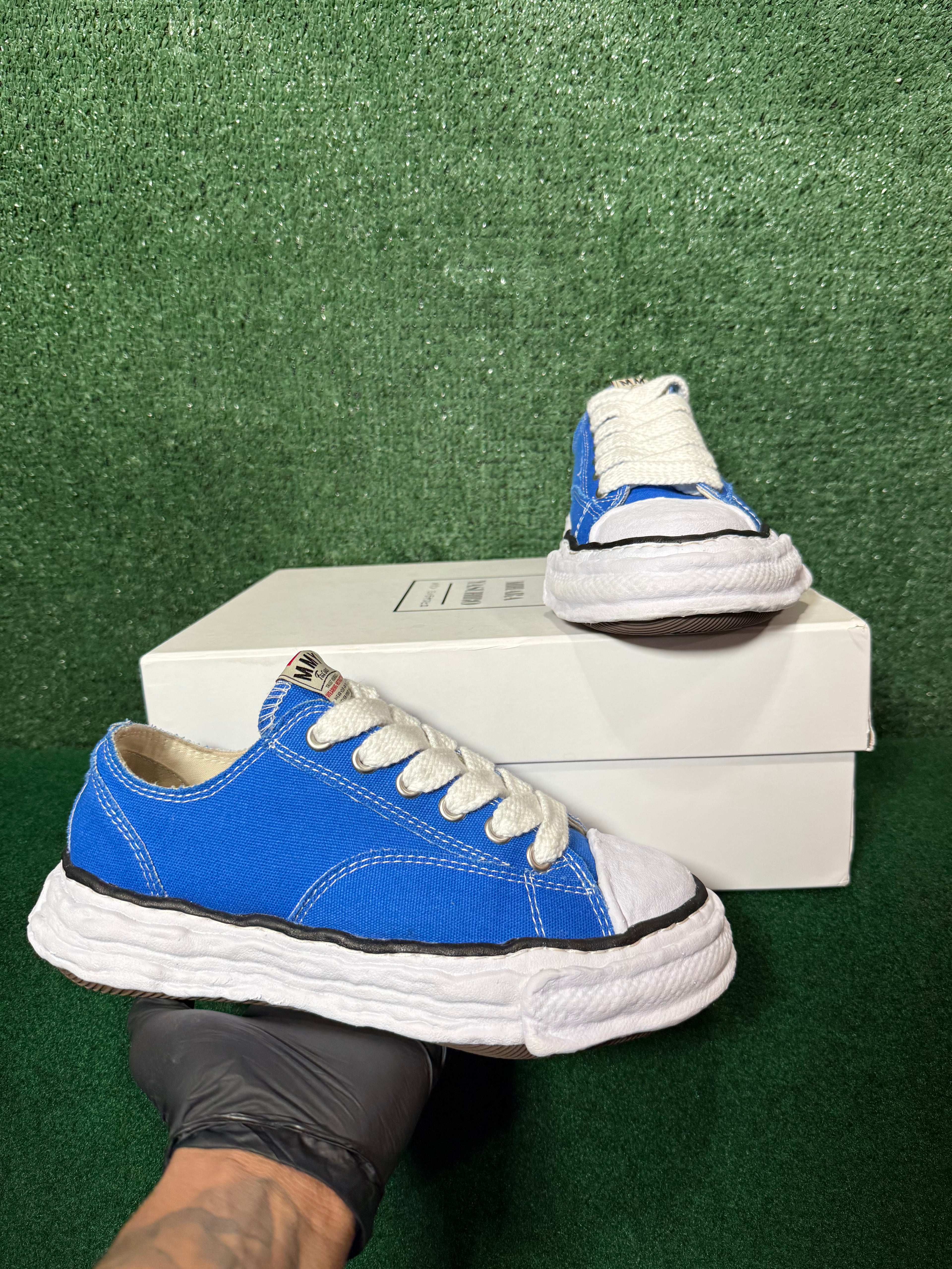 Maison Mihara Yasuhiro Peterson OG SOLE Canvas Low CL Blue