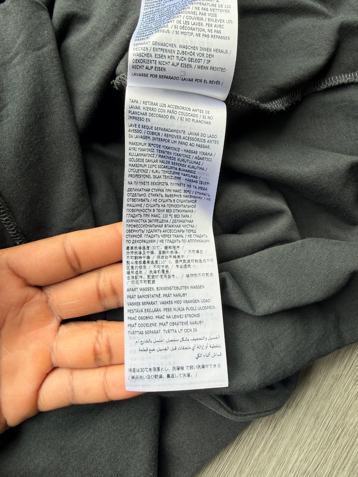 Maison Margiela Reverse Logo T-Shirt ‘Washed Black’