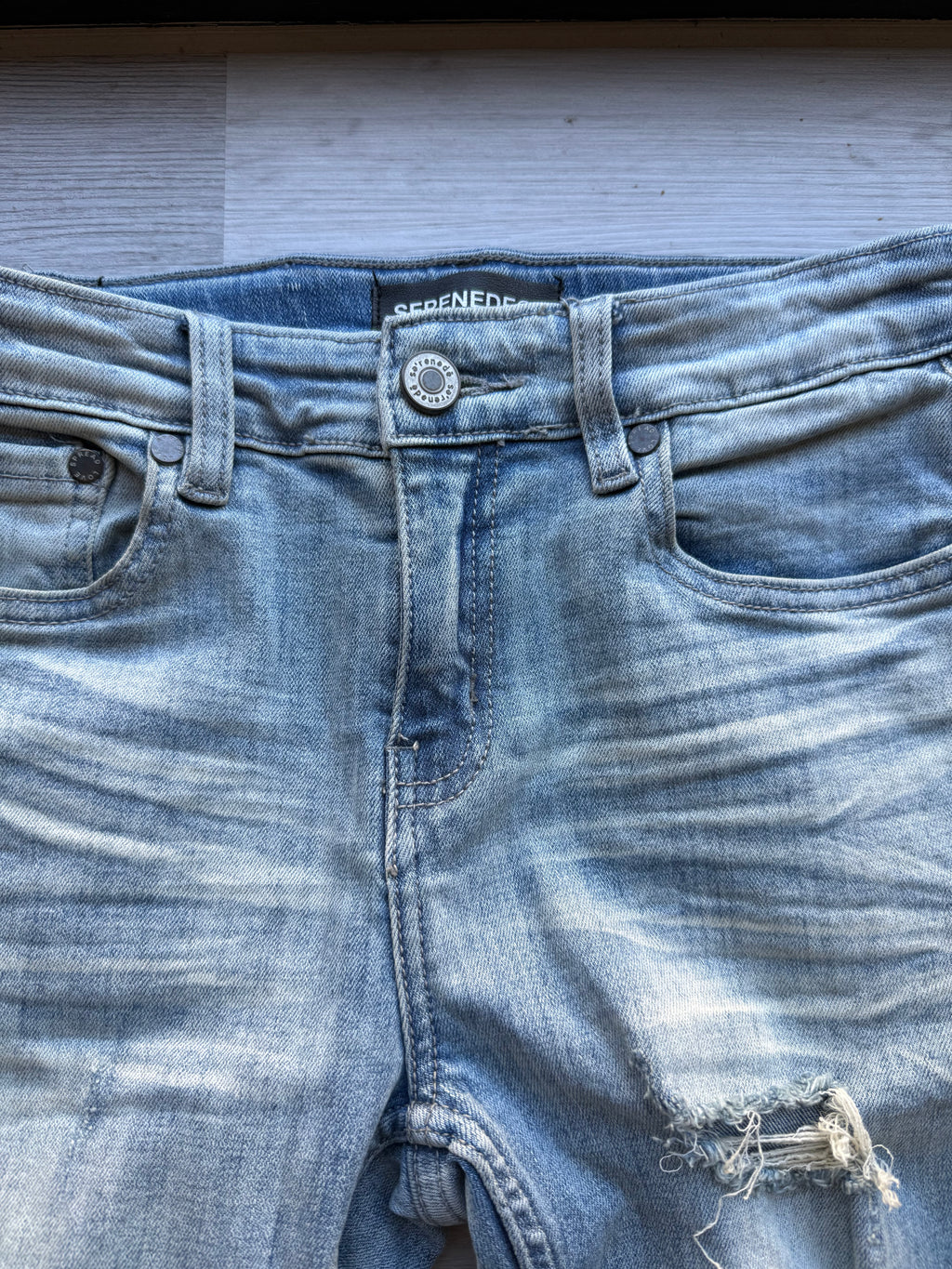 Ripped serenade kid blue jeans