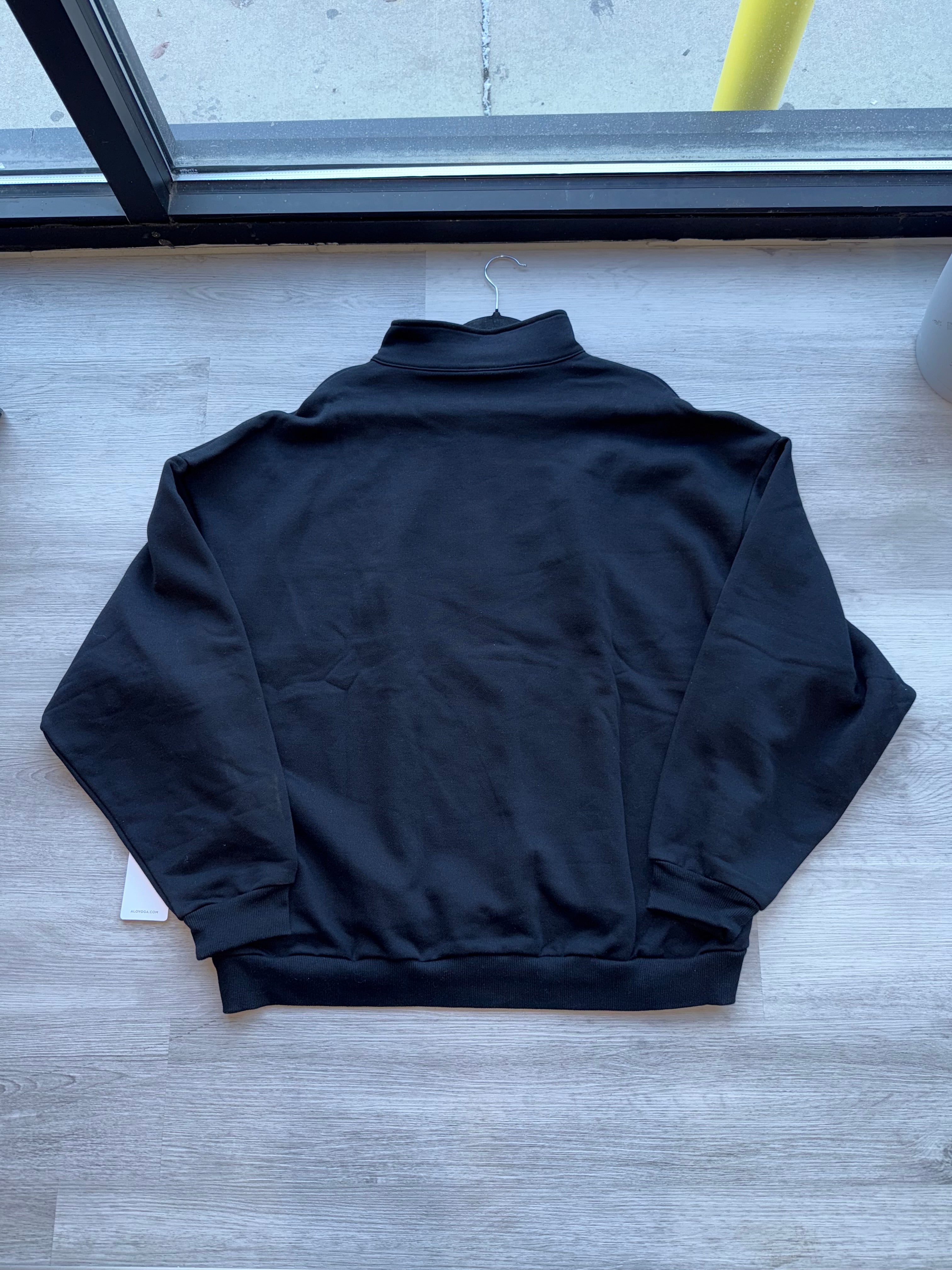 Alo Quarter Zip-up Black Pullover