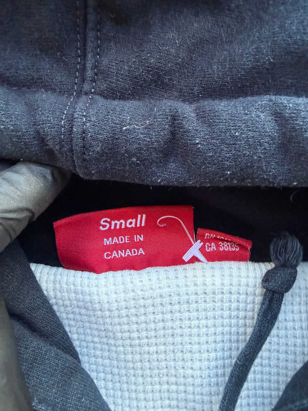 Supreme arc thermal zip-up hooded sweatshirt